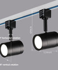 Check Out This Awesome Eight Pack of Dimmable LED H Track Lighting Heads Ideal for Retail Stores with 360° rotation feature
