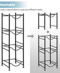 Heavy Duty Steel 5 Gallon Water Jug Rack Space Saving Water Bottle Holder Stand for Dispenser, detachable layers view.