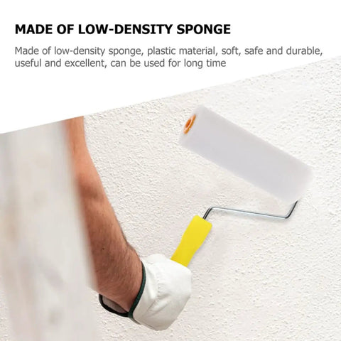 Ten Pack Replacement Paint Roller Covers With Ultra Soft Low Density Foam Sponge Sleeves Crafted For Smooth As Butter Wall Painting And No Headache Home Makeovers, usage on textured wall.