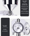 1500W Beast Of A High Power Electric Grain Grinder Pulverizer For Coffee Beans Spices Herbs Cereals With Dual Cooling System showing hopper