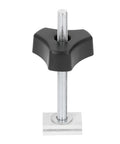 Black handle screw for Sturdy Stainless Steel T Track Kit For Woodworking Jigs And Fixtures, Quick Install On Flush Mounted Rails.