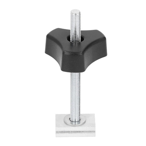 Black handle screw for Sturdy Stainless Steel T Track Kit For Woodworking Jigs And Fixtures, Quick Install On Flush Mounted Rails.