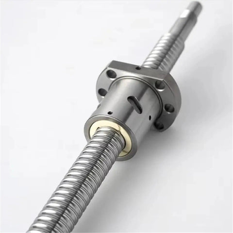 Smooth Precision Ball Screw SFU1204 With 1204 Flange Single Ball Nut End Machined for CNC and 3D Printer Projects, 400mm Steel Construction