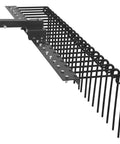 Heavy Duty Tow Behind Landscape Rake And Lawn Dethatcher With 21 Steel Tines And 60 Inch Wide Coverage, Fits Category 1 3 Point Hitch Tractors