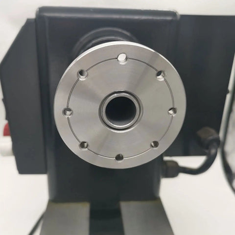 Heavy Duty 3 Inch Wood Lathe Steel Faceplate With 1-8 TPI Thread, Eight Mounting Holes, Flat Tail Surface for Easy Removal displayed