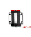 Top view of EGW25CC component of Heavy Duty Square Flange Linear Guide Slider For Precision Motion With EGW25CC And EGH25CA Rail Kit 1 2 Or 3 Piece Set Ultra Smooth Glide For CNC Machines And Automation Projects.