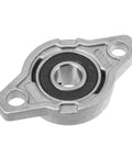Heavy Duty Self Aligning Pillow Block Bearing Zinc Alloy Housing Insert For Linear Motion Thrust Load Support Sizes Eight To Seventeen Millimeter, 2-bolt