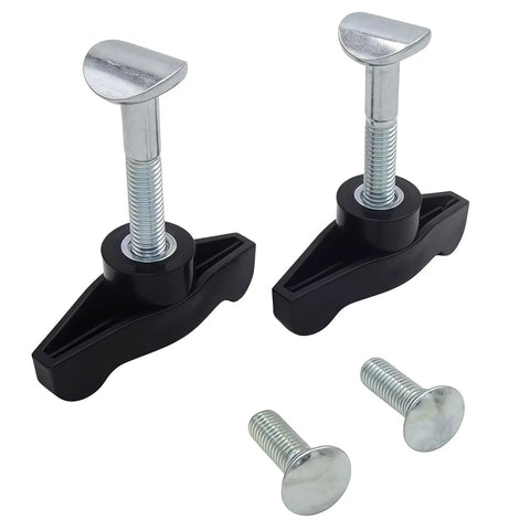 Universal Lawn Mower Handle Knob Bolt Kit with T Handle Bolts and Wing Knobs, durable plastic handles and steel bolts