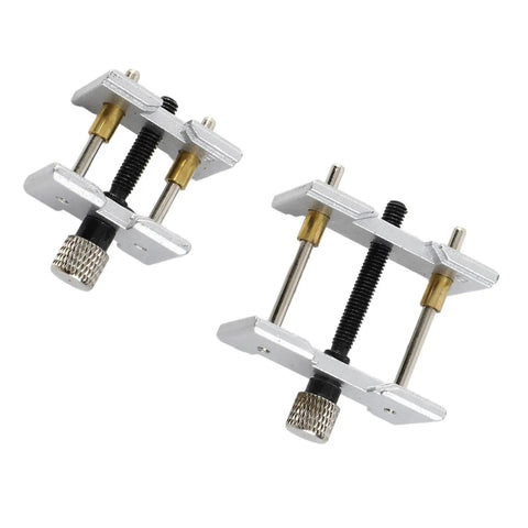 Watch Movement Holder 2 In 1 Repair Tool Durable Aluminum Alloy Pro Grade Dual Sided Fixed Base for secure movement handling.