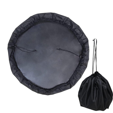 No Fuss Surf And Swim Changing Mat With Waterproof Sandproof Wetsuit Dry Bag Portable Travel Gear shown unfolded and folded.