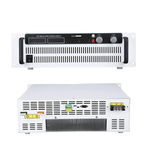 Heavy-Duty Industrial AC DC Power Supply 50V 120A 144A 160A Up To 8000W Transformer For Electrolysis And Sewage Treatment front and back view.