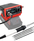 Cordless Soldering Station With T12 Handle Fits Milwaukee 18V 20V Battery Includes 5 Solder Tips Temperature Conversion C F