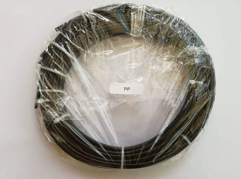 Coiled Pro Grade Black PP Plastic Welding Rods For Car Bumper Repair And Hot Air Welder Tools, wrapped in plastic
