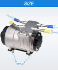 Fuel Pump Assembly for Ford F-Series Super Duty 6.0L Power Stroke Diesel Replacement 6C3Z-9G282-C PFB-101 with size details