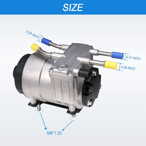 Fuel Pump Assembly for Ford F-Series Super Duty 6.0L Power Stroke Diesel Replacement 6C3Z-9G282-C PFB-101 with size details