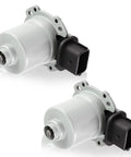 Automatic transmission clutch actuators, 2-pack; gray metal housing with black electrical connector.