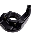 Black aluminum clamp from Seven Eighths Inch 22mm Twist Throttle Cable Kit With Rubber Grip Handles For 50cc 90cc 110cc 125cc 4 Stroke Pit Dirt Bikes