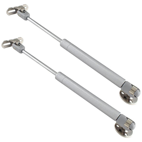 120N Heavy Duty Gas Strut Lift Support For Cabinets And Toy Boxes 10 Inch Hydraulic Gas Spring Pack Of 2 shown with mounting hardware