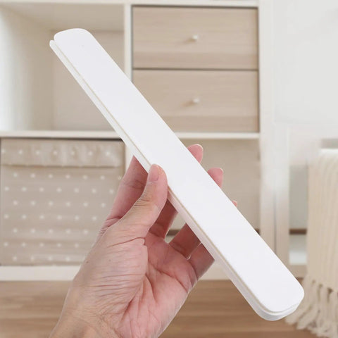 Heavy Duty Drawer Slides 2 Pack Smooth Operation White Plastic Rails for Wardrobe and Cabinet Easy DIY Installation