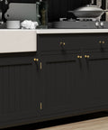 10 Pack Black And Gold Cabinet Knobs For Kitchen Cabinets Dressers And Drawers With Arch Bow Design Matte Black Finish