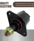 Idle Speed Control Valve For Throttle Stepper Motor, 4 Pin Adjustable Airflow Idle Air Control Valve, Easy Install, Black