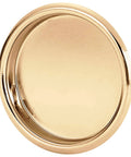 Easy Snap In Closet Door Finger Pull Fits A Two And One Eighth Inch Hole, 4-Pack Durable Steel Construction Polished Brass Finish