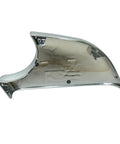 Premium Chrome Mirror Lower Cap For Tesla Model 3 Right Side Rearview Wing Tray Replacement showing shiny chrome detail and mounting points.