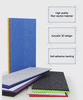 10 Pack Hella Dense Soundproof Acoustic Wall Panels With Peel And Stick Backing 19 Inch Premium Polyester Fiber on display.
