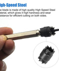Spot Weld Cutter Set Three Eighth Inch Hole Cutter For Sheet Metal And Auto Body Repair, high speed steel cutting blade close-up