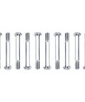 Beefy 100 Pack 5/16-18 Hex Head Bolts 2.09 Inch Zinc Plated Carbon Steel For Handcarts Replacement Hub Bolts Ideal For Fleet Repairs And Warehouse Maintenance, lined up