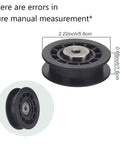 Detailed view of Heavy Duty Idler Pulley Replacement Kit 587973001 For Husqvarna HU675AWD HU725AWD with measurements