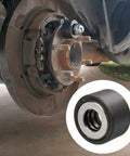 Wheel Stud Installer Tool For Automotive And Light Duty Trucks in use on a vehicle hub, close-up of tool detail and application.