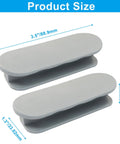 2 Pack Self Adhesive Pull Handles Gray For Cabinets Drawers And Doors Tool Free Installation No Drill Required Easy Sticky Mount Durable Grab Handles For Quick Access And Easy Pull In Any Room. Gray handle size 3.5 x 0.8 in