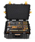 185 Piece GMTK Tool Kit With 1/4 Inch 3/8 Inch And 1/2 Inch Drive In Foam Trays And Heavy Duty Tool Carrier Military Grade IP67 TAA Compliant