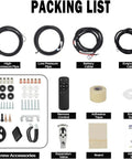 Packing list for 12V Truck Air Conditioner 8000 BTU Parking Split Mini AC Unit For Semi Trucks Trailers Sleep Cab DC Inverter