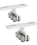 Heavy Duty 6 Wheel Trolley Assembly For PA200 To Pa1000 Electric Hoist with super smooth quiet rollers shown from above.