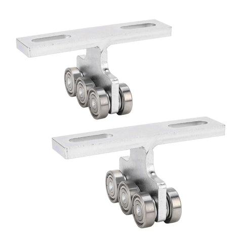Heavy Duty 6 Wheel Trolley Assembly For PA200 To Pa1000 Electric Hoist with super smooth quiet rollers shown from above.