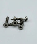 Tough As Nails 316 Stainless Steel Deck Screws with Square Drive and Bugle Heads Type 17 wood cutting points, showing multiple screws.