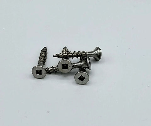 Tough As Nails 316 Stainless Steel Deck Screws with Square Drive and Bugle Heads Type 17 wood cutting points, showing multiple screws.
