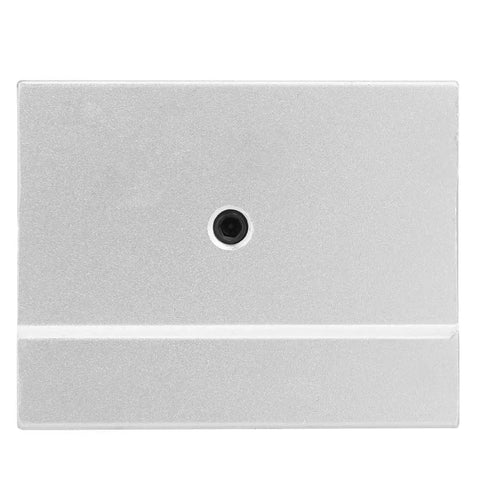 Front view of Open Aluminum Linear Bearing Block For 30mm SBR30UU with oxidation-treated finish, single central mount hole visible