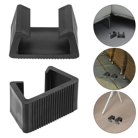 4 Pack Black Plastic Outdoor Furniture Clips For Sofas And Beds With Firm Grip And Break Resistance Indoor And Outdoor Use Keeps Cushions In Place