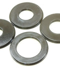 Four Piece Router Table Insert Ring Set Featuring Rock Solid 3.1 Inch Outer Diameter with various inner sizes for precision routing.