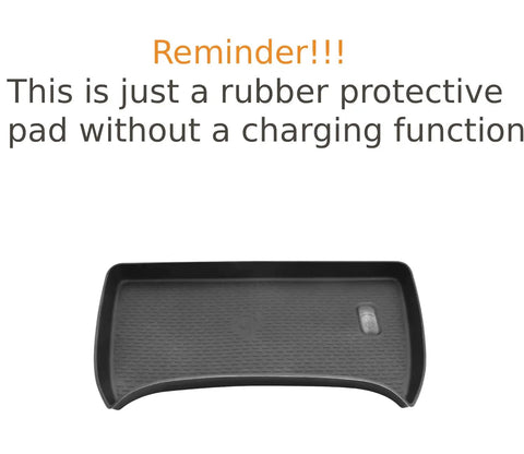 Subaru Crosstrek Wireless Charging Protective Pad For 2024 2025 2026 Center Console Anti Slip Mat in black silicone