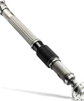 Front Drive Shaft Assembly for Jeep Wrangler JK 2007 Through 2017 3.6L 3.8L Engines Prop Shaft Replacement Fits 52853319AC Durable Heavy Duty Drive Shaft for Off Road Daily Trail Rides, silver steel with boot
