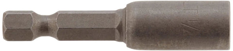 Impact Nut Driver Magnetic 1/4 Inch by 1-7/16 Inch Heavy-Duty Hex Driver With Extra-Strong Magnet and Anti-Round Geometry