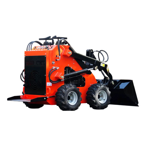 Compact Mini Skid Steer Loader With Wide Bucket Workhorse For Gardens Farms Parks Roads And Small Jobs 1800 Lb Capacity