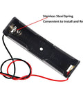 Slick TP4056 Type-C USB Charging Module For 18650 Lithium Batteries featuring holder clips and stainless steel spring.