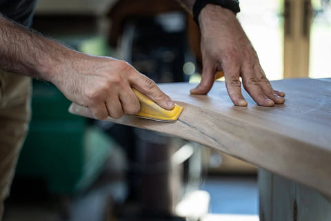 Using MicroZip Sander Kit With Assorted Grit Sanding Sheets For 3.5 Inch By 1 Inch Hook And Loop Pad Aluminum Oxide Premium Grits on wood