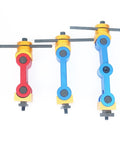 Universal CNC Mill Workpiece Stop Positioner For Lathe Adjustable Locator Tool M12 Thread three colors red blue gold