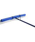 Close-up of Floating Lake Weed Rake With 11 Foot Extension Handle And 50 Foot Rope 48 Inch Wide Debris Retriever metal rake head.